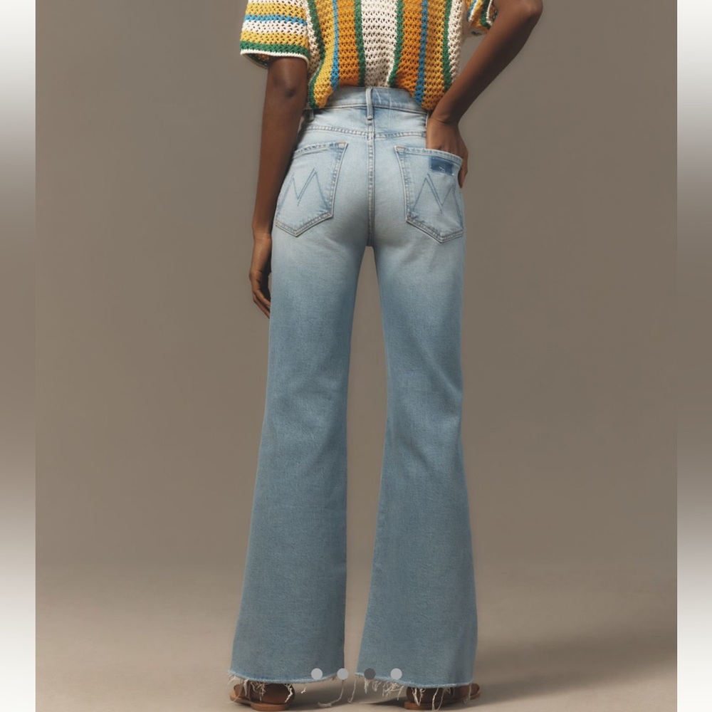 MOTHER Light Blue Flare Jeans